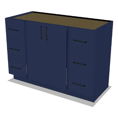 VSDB48 cabinet in Shaker Navy Blue