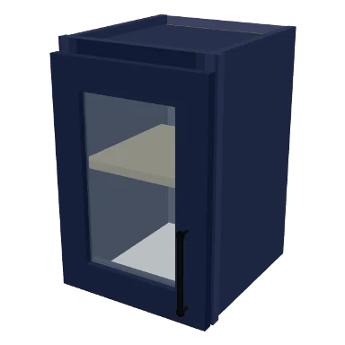 W1218GD cabinet in Shaker Navy Blue