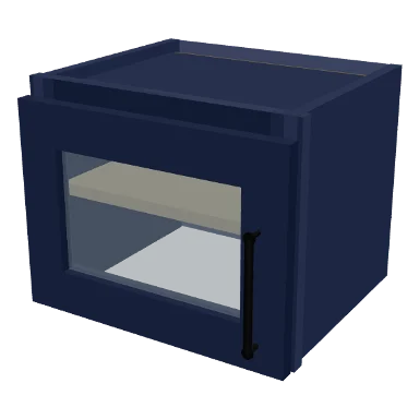 W1512GD cabinet in Shaker Navy Blue