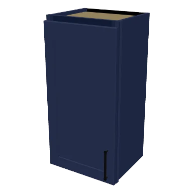 W1530 cabinet in Shaker Navy Blue