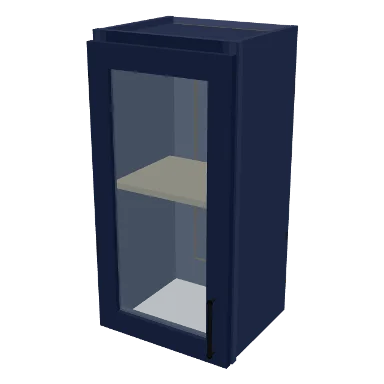 W1530GD cabinet in Shaker Navy Blue