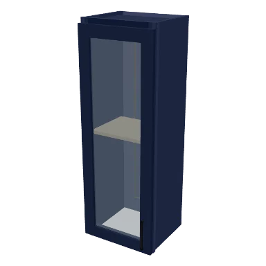 W1542GD cabinet in Shaker Navy Blue