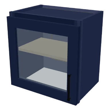 W1818GD cabinet in Shaker Navy Blue