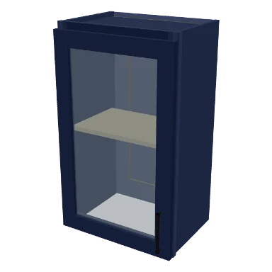 W1830GD cabinet in Shaker Navy Blue