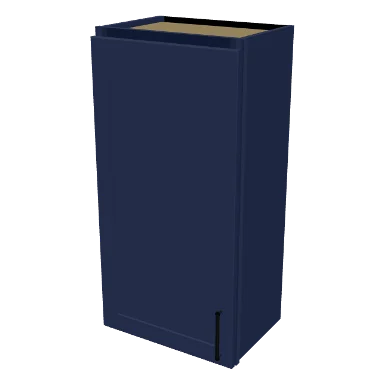 W1836 cabinet in Shaker Navy Blue
