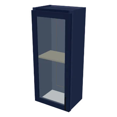 W1842GD cabinet in Shaker Navy Blue