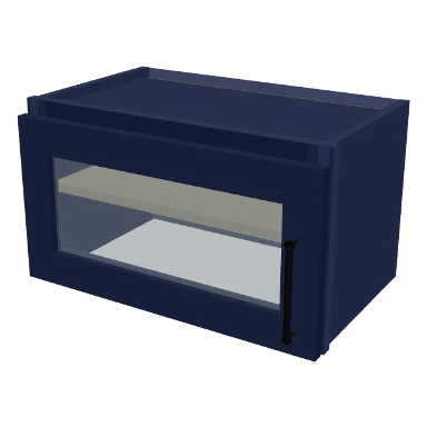 W2112GD cabinet in Shaker Navy Blue