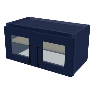 W2412GD cabinet in Shaker Navy Blue