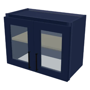 W2418GD cabinet in Shaker Navy Blue