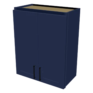 W2430 cabinet in Shaker Navy Blue