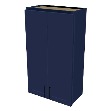W2442 cabinet in Shaker Navy Blue