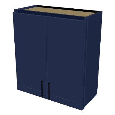 W2730 cabinet in Shaker Navy Blue