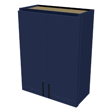 W2736 cabinet in Shaker Navy Blue