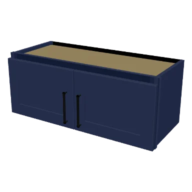 W3012 cabinet in Shaker Navy Blue