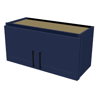 W3015 cabinet in Shaker Navy Blue