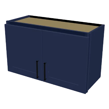 W3018 cabinet in Shaker Navy Blue