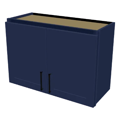 W3021 cabinet in Shaker Navy Blue