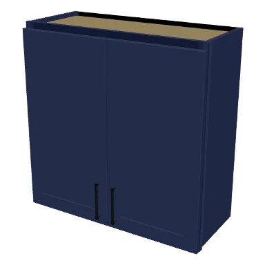 W3030 cabinet in Shaker Navy Blue