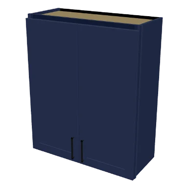 W3036 cabinet in Shaker Navy Blue