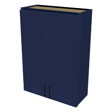 W3042 cabinet in Shaker Navy Blue