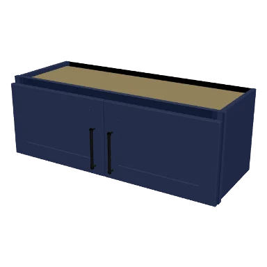 W3312 cabinet in Shaker Navy Blue