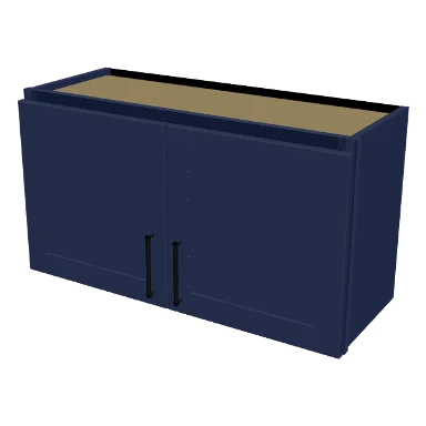 W3318 cabinet in Shaker Navy Blue
