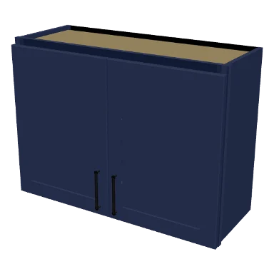 W3324 cabinet in Shaker Navy Blue