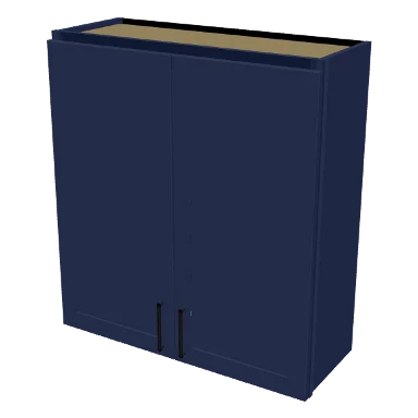 W3336 cabinet in Shaker Navy Blue