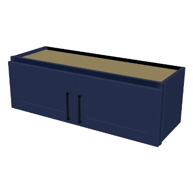 W3612 cabinet in Shaker Navy Blue