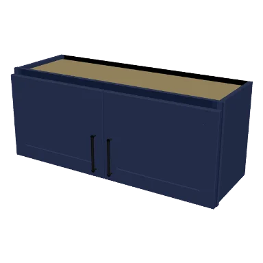 W3615 cabinet in Shaker Navy Blue