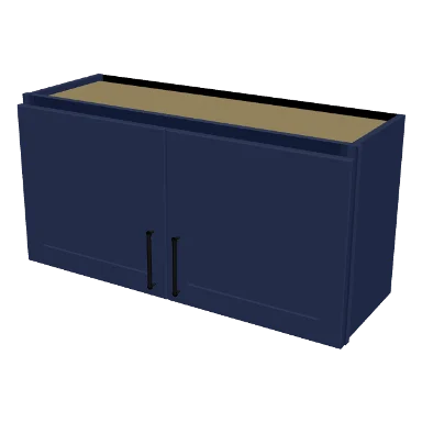 W3618 cabinet in Shaker Navy Blue