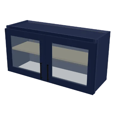 W3618GD cabinet in Shaker Navy Blue