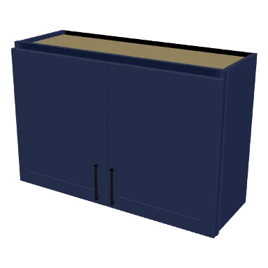 W3624 cabinet in Shaker Navy Blue
