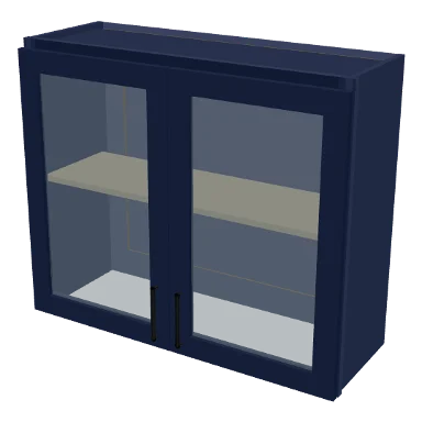 W3630GD cabinet in Shaker Navy Blue