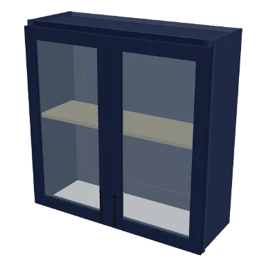 W3636GD cabinet in Shaker Navy Blue