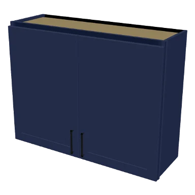 W3930 cabinet in Shaker Navy Blue