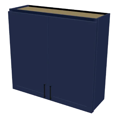 W3936 cabinet in Shaker Navy Blue
