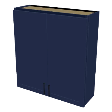 W3942 cabinet in Shaker Navy Blue