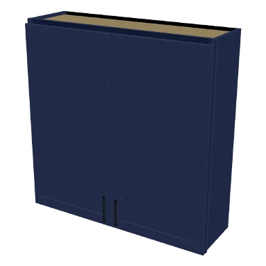 W4242 cabinet in Shaker Navy Blue