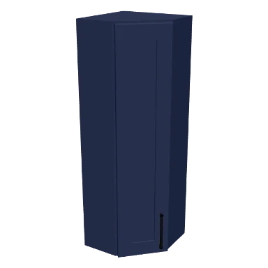 WAE1236 cabinet in Shaker Navy Blue