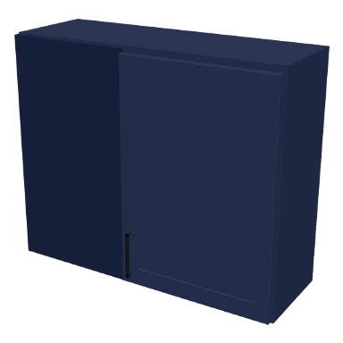 WBC3630 cabinet in Shaker Navy Blue