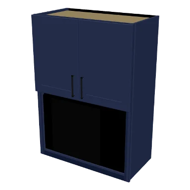 WMO3042 cabinet in Shaker Navy Blue