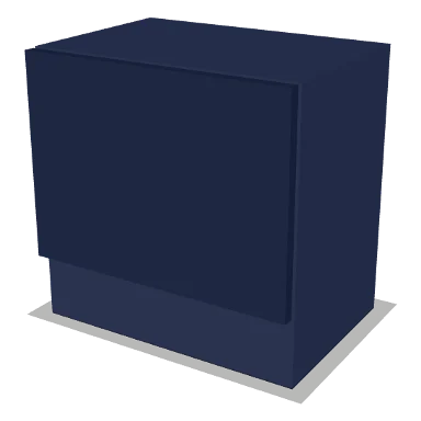 WXC1818 cabinet in Shaker Navy Blue