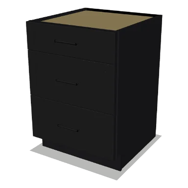 3DB24 cabinet in Shaker Black