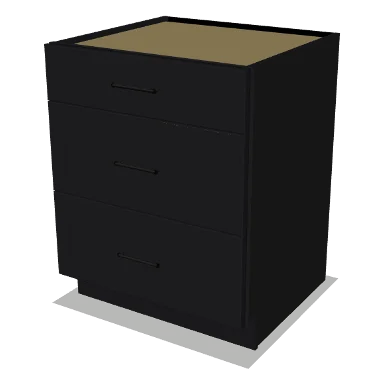 3DB27 cabinet in Shaker Black