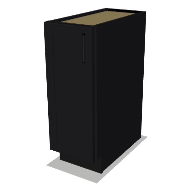 B12FH cabinet in Shaker Black