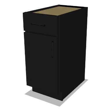 B15 cabinet in Shaker Black