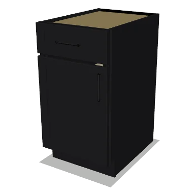 B18 cabinet in Shaker Black