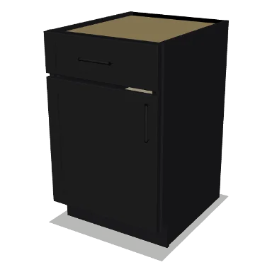 B21 cabinet in Shaker Black