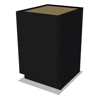 B21FH cabinet in Shaker Black